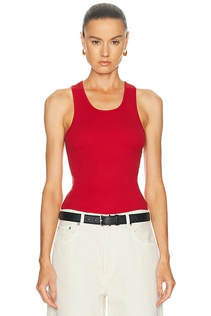 NILI LOTAN June Tank Top in Red