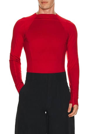 Nike x Jacquemus Long Sleeve Shirt in Red
