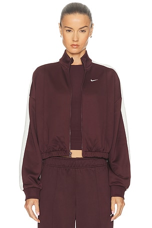Nike Track Jacket in Burgundy