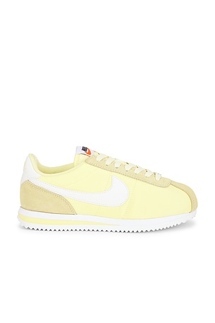 Nike Cortez Textile Sneaker in Yellow