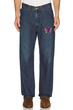 Needles Papillon Straight Jean 12oz Denim In Indigo in Blue