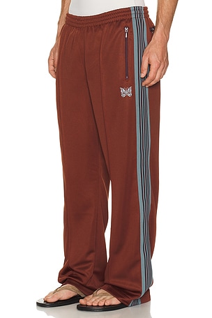 Needles Track Pant Poly Smooth in Rust