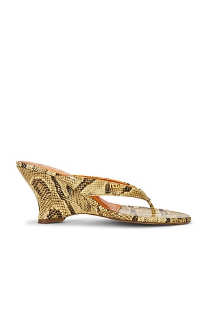 NOU Puff Wedge Sandal in Yellow