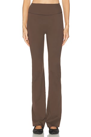 NikeSKIMS Matte Slim Flare Pant in Chocolate