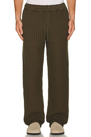OAS Ayora Waffle Pants in Olive