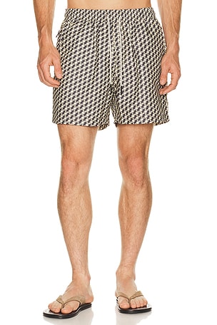 OAS Doro Swim Shorts in Blue in Brown