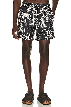 OAS Gensou Swim Shorts in Black