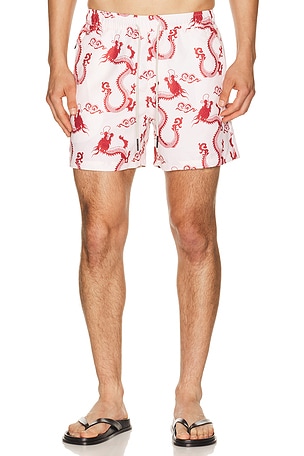 OAS Nimbus Swim Shorts in Red