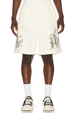 ONE OF THESE DAYS What Today Is For Sweat Shorts in Ivory