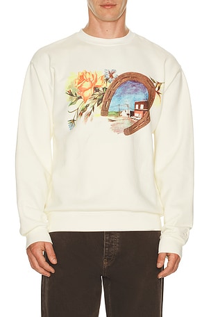 ONE OF THESE DAYS Everyones in Love With You Sweatshirt in White
