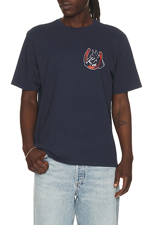ONE OF THESE DAYS Valley Riders T-Shirt in Navy