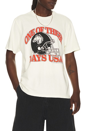 ONE OF THESE DAYS Days Usa Tshirt in Ivory