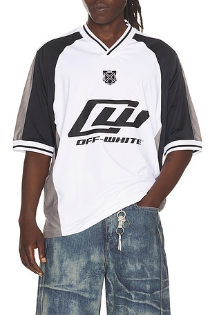 OFF-WHITE Team Soccer Jersey in White