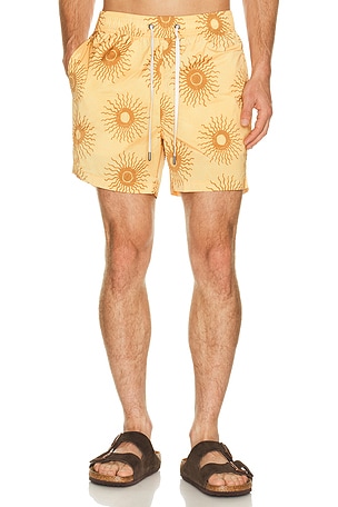 onia Charles 5 Swim Trunk in Orange
