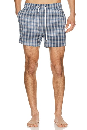 onia Charles 4 Swim Trunk in Blue,Grey