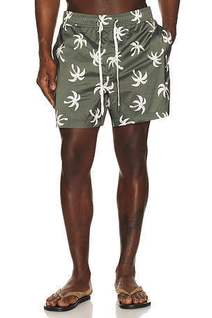 onia Charles 5 Swim Trunk in Olive