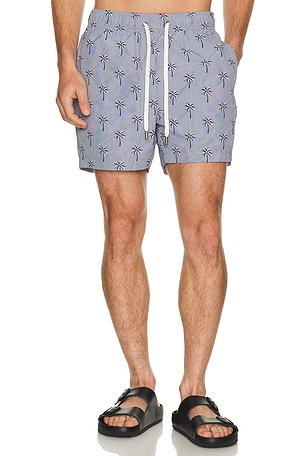 onia Charles 5 Swim Trunk in Blue