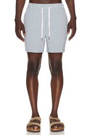 onia Charles 5 Swim Trunk in Blue
