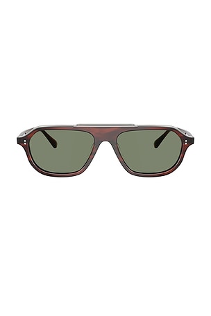 Oliver Peoples Estin Irregular Sunglasses in Brown