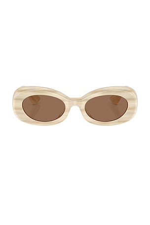 Oliver Peoples x Khaite 1992C Sunglasses in Beige