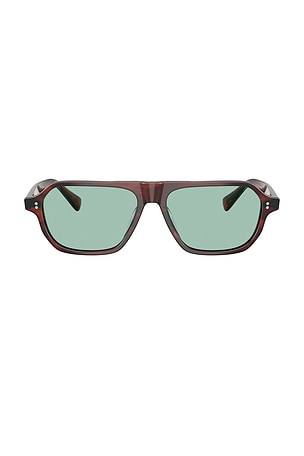 Oliver Peoples Remment Irregular Sunglasses in Brown