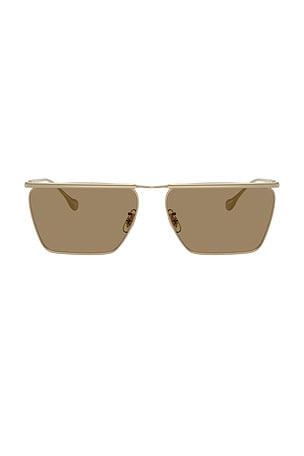 Oliver Peoples X Jil Sander Edition 2 Irregular Sunglasses in Metallic Gold