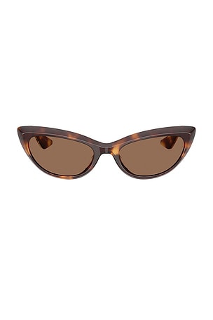 Oliver Peoples X Khaite Cat Eye Sunglasses in Brown