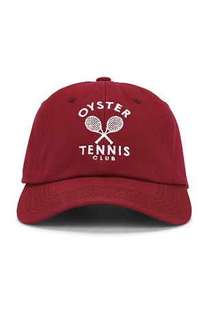 Oyster On Court Members Hat in Burgundy