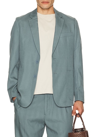 Percival Lyocell Regular Blazer in Blue