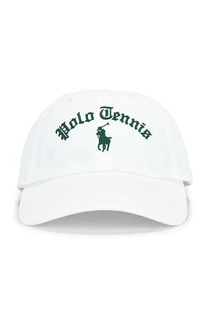 Polo Ralph Lauren Cotton Twill Polo Tennis Sport Cap in White