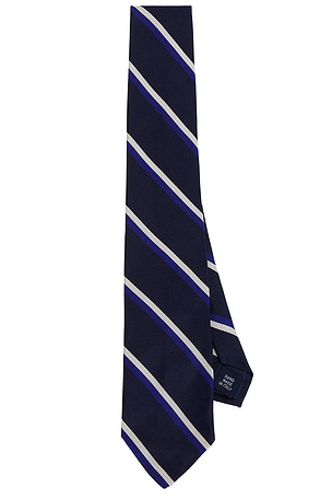 Polo Ralph Lauren Double Stripe Woven Neck Tie in Blue