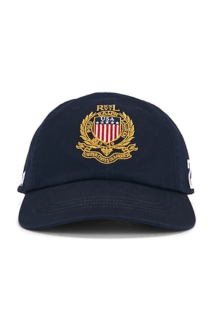 Polo Ralph Lauren Classic Twill USA Sport Cap in Navy