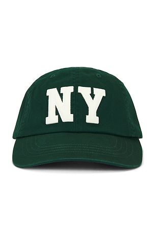 Polo Ralph Lauren Cotton Twill NY Patch Logo Sport Cap in Green