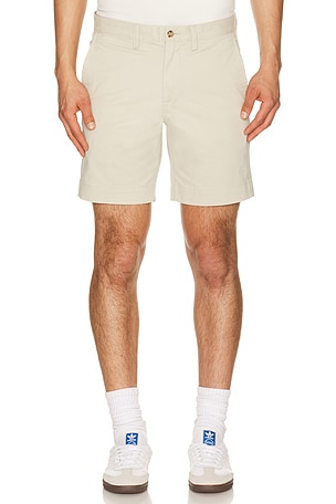 Polo Ralph Lauren Bedford Cotton Stretch Twill Short in Cream