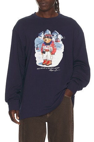 Polo Ralph Lauren Winter Olympics Long Sleeve T-Shirt in Blue