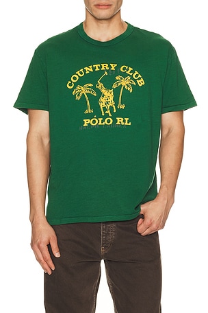 Polo Ralph Lauren Country Club Printed Graphic T-Shirt in Green