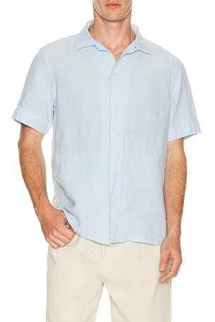 Polo Ralph Lauren Linen Andy Camp Shirt in Blue