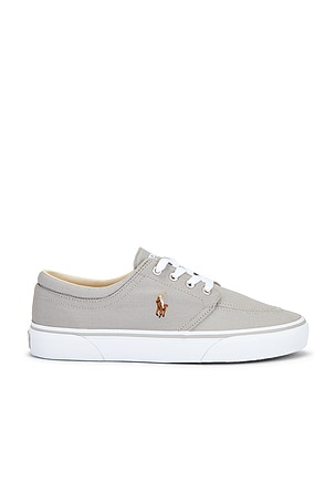 Polo Ralph Lauren Canvas Faxon Low Top Sneaker in Grey