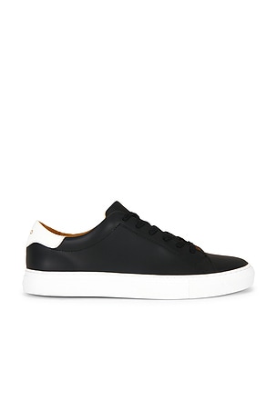 Polo Ralph Lauren Jermain Cloudy Leather Sneaker in Black