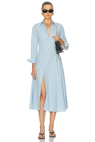 emory midi dress in ivory lpa LPA Emory Midi Dress by LPA
