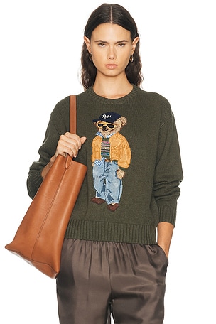 Polo Ralph Lauren Long Sleeve Sweater in Army