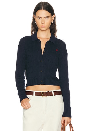 Polo Ralph Lauren Long Sleeve Cardigan in Navy