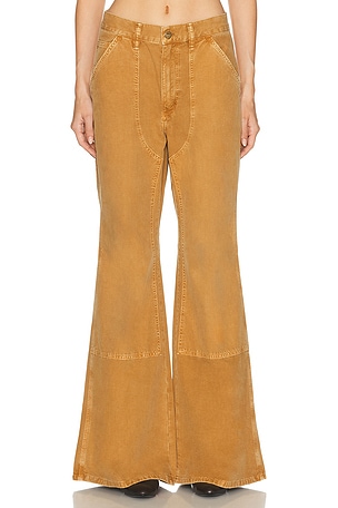 Polo Ralph Lauren Flare Canvas Pant in Tan