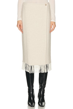 Polo Ralph Lauren Midi Pencil Skirt in Beige