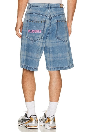 Pleasures Experiment Jorts in Blue