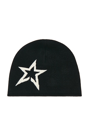 Perfect Moment Star Logo Beanie in Black