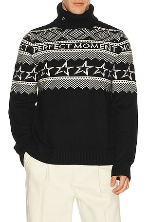 Perfect Moment Fairisle Sweater in Black