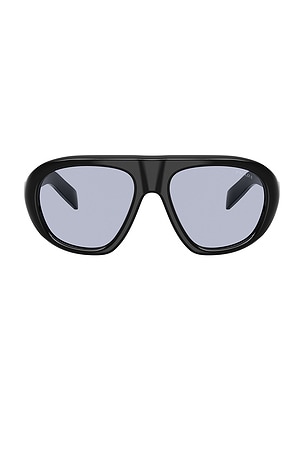 Prada Irregular Sunglasses in Black