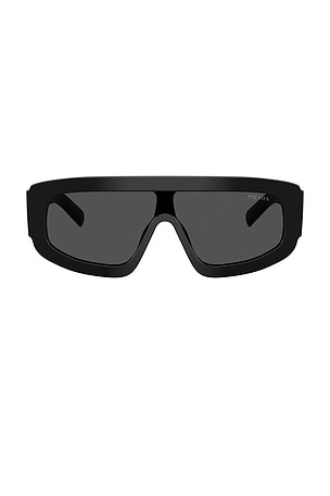 Prada Irregular Sunglasses in Black