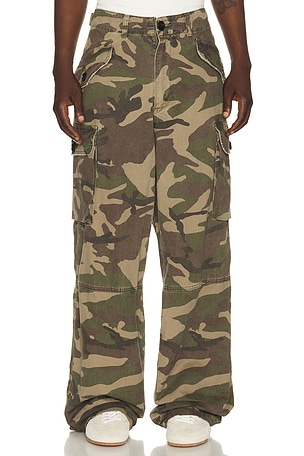 Found Camo Utility Cargo Pants in Green